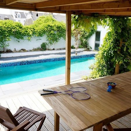 Spacious Town House With Swimming Pool Plymouth Exterior foto